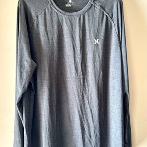 Hurley Men's Charcoal Long Sleeve Tee